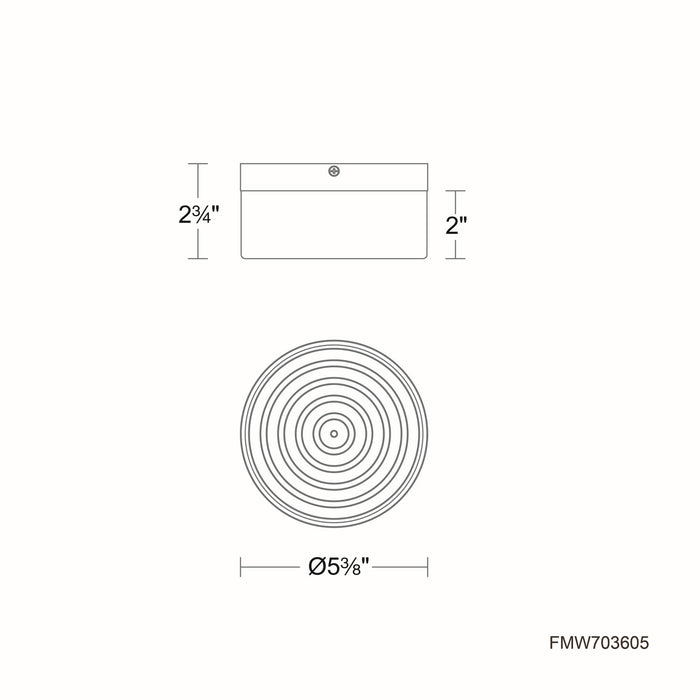 W.A.C. Lighting - FMW703605S-WT - LED Outdoor Flush Mount - Balto I - White