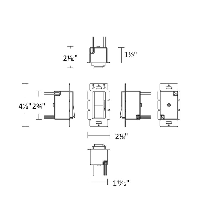 W.A.C. Lighting - EN-D24060-120-R - Wall Mounted Dimmer and Driver - Power Supply