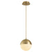 Quorum - 3-6710-40 - LED Pendant - Luna - Aged Brass