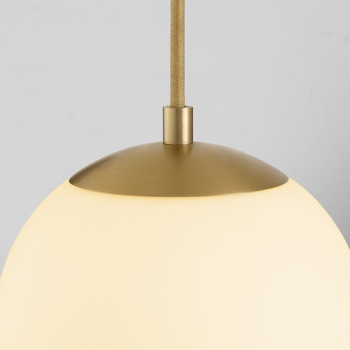 Quorum - 3-6710-40 - LED Pendant - Luna - Aged Brass