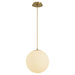 Quorum - 3-6730-40 - LED Pendant - Luna - Aged Brass