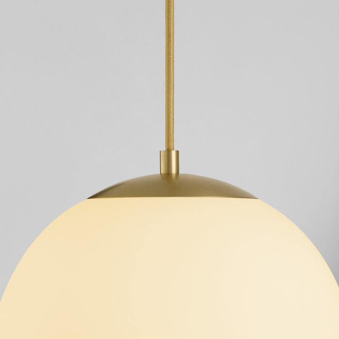 Quorum - 3-6730-40 - LED Pendant - Luna - Aged Brass