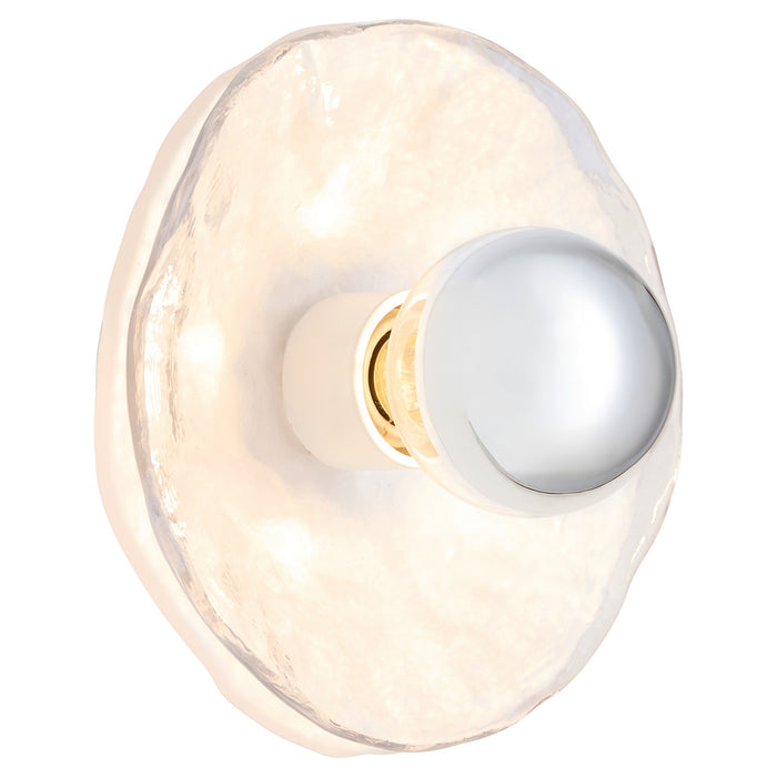 Quorum - 53-8-0847 - One Light Wall Sconce - Del Rey - Brushed Brass|Studio White