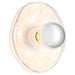Quorum - 53-8-0847 - One Light Wall Sconce - Del Rey - Brushed Brass|Studio White