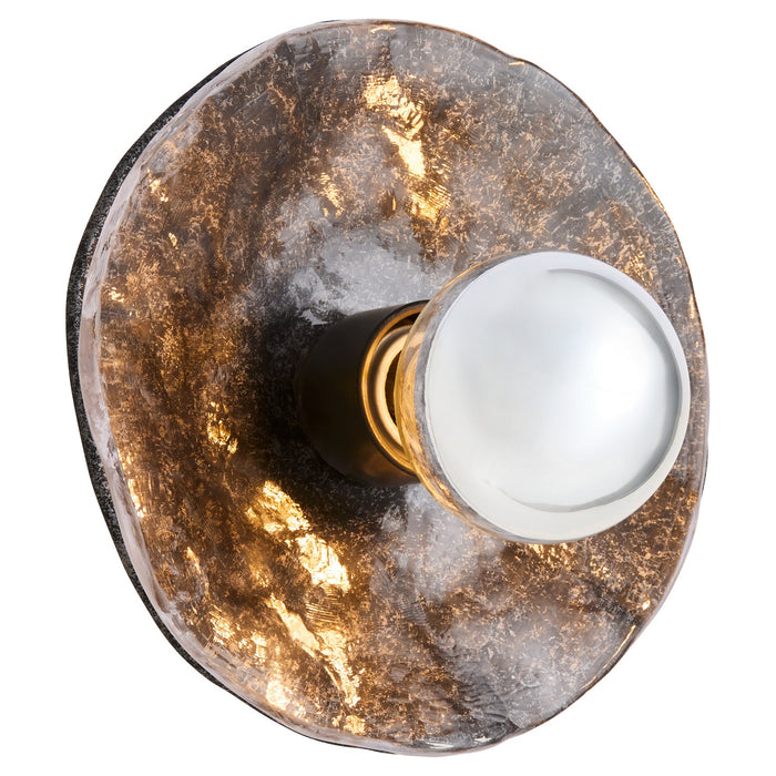 Quorum - 53-8-5947 - One Light Wall Sconce - Del Rey - Brushed Brass|Matte Black