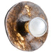 Quorum - 53-8-5947 - One Light Wall Sconce - Del Rey - Brushed Brass|Matte Black