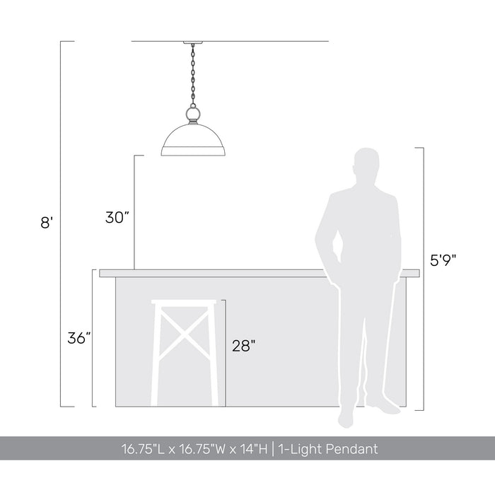 Golden - 0318-L GP - One Light Pendant - Lincoln - Green Patina