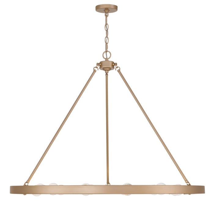 Golden - 1019-12 FRG - 12 Light Chandelier - Castile - French Gold