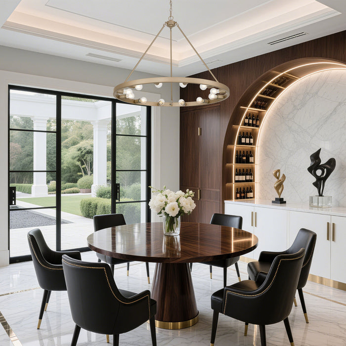 Golden - 1019-12 FRG - 12 Light Chandelier - Castile - French Gold