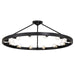 Golden - 1019-12SF BLK - 12 Light Semi-Flush Mount - Castile - Matte Black