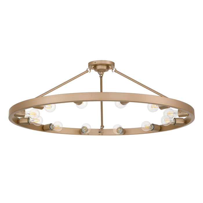Golden - 1019-12SF FRG - 12 Light Semi-Flush Mount - Castile - French Gold