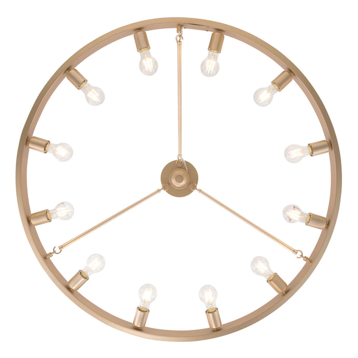 Golden - 1019-12SF FRG - 12 Light Semi-Flush Mount - Castile - French Gold