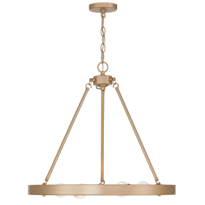 Golden - 1019-6 FRG - Six Light Chandelier - Castile - French Gold