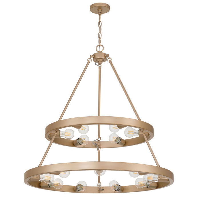Golden - 1019-69 FRG - 15 Light Chandelier - Castile - French Gold