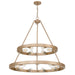 Golden - 1019-69 FRG - 15 Light Chandelier - Castile - French Gold