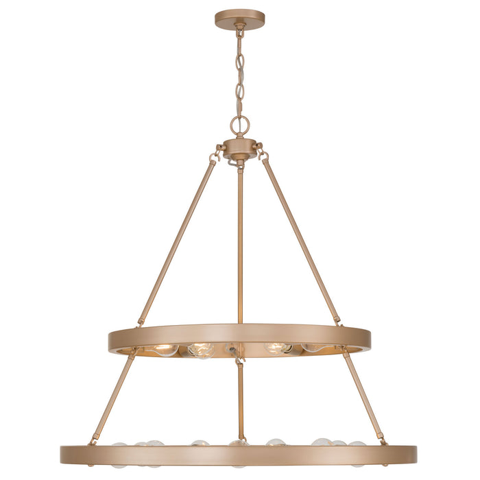 Golden - 1019-69 FRG - 15 Light Chandelier - Castile - French Gold