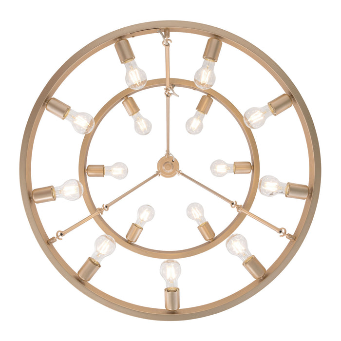 Golden - 1019-69 FRG - 15 Light Chandelier - Castile - French Gold