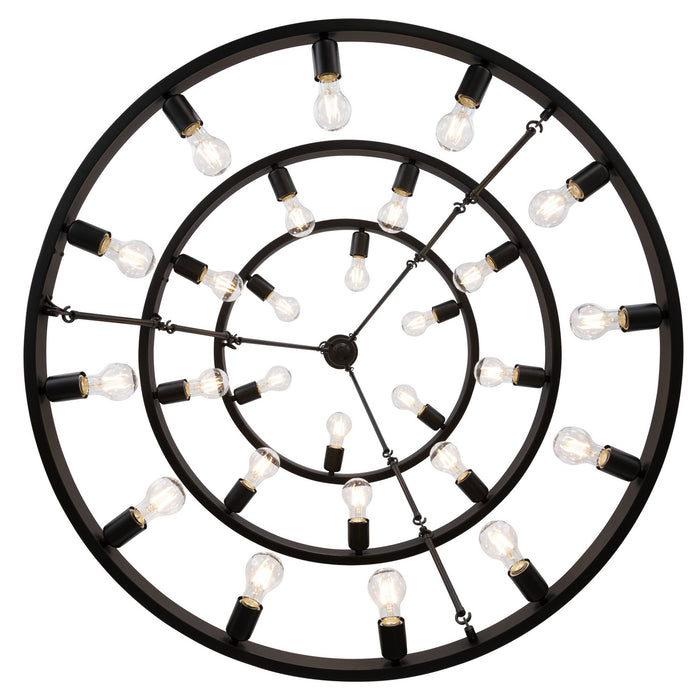 Golden - 1019-6-9-12 BLK - 27 Light Chandelier - Castile - Matte Black