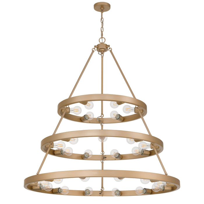 Golden - 1019-6-9-12 FRG - 27 Light Chandelier - Castile - French Gold