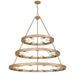 Golden - 1019-6-9-12 FRG - 27 Light Chandelier - Castile - French Gold