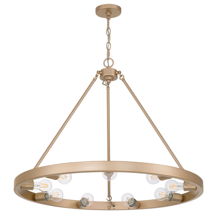 Golden - 1019-9 FRG - Nine Light Chandelier - Castile - French Gold