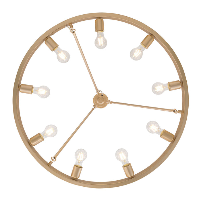 Golden - 1019-9 FRG - Nine Light Chandelier - Castile - French Gold