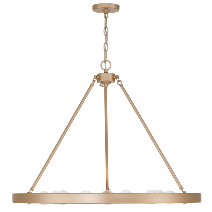 Golden - 1019-9 FRG - Nine Light Chandelier - Castile - French Gold