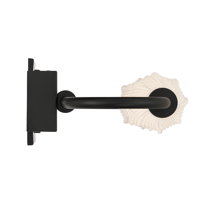 Golden - 1517-OWL3 BLK-FST - LED Outdoor Wall Mount - Geode - Matte Black