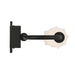 Golden - 1517-OWL3 BLK-FST - LED Outdoor Wall Mount - Geode - Matte Black