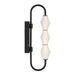 Golden - 1517-OWL3 BLK-FST - LED Outdoor Wall Mount - Geode - Matte Black