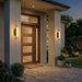 Golden - 1517-OWL3 BLK-FST - LED Outdoor Wall Mount - Geode - Matte Black