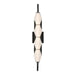 Golden - 1517-OWL4 BLK-FST - LED Outdoor Wall Mount - Geode - Matte Black