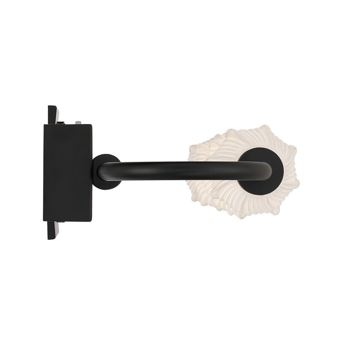 Golden - 1517-OWL4 BLK-FST - LED Outdoor Wall Mount - Geode - Matte Black