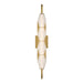 Golden - 1517-OWL4 SBG-FST - LED Outdoor Wall Mount - Geode - Satin Brushed Gold