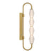 Golden - 1517-OWL4 SBG-FST - LED Outdoor Wall Mount - Geode - Satin Brushed Gold