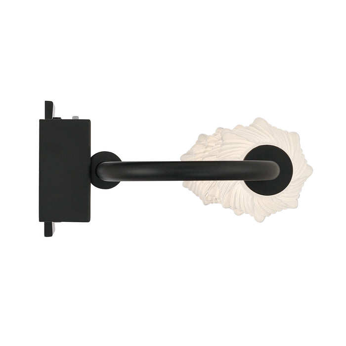 Golden - 1517-OWL5 BLK-FST - LED Outdoor Wall Mount - Geode - Matte Black