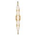 Golden - 1517-OWL5 SBG-FST - LED Outdoor Wall Mount - Geode - Satin Brushed Gold