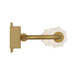 Golden - 1517-OWL5 SBG-FST - LED Outdoor Wall Mount - Geode - Satin Brushed Gold