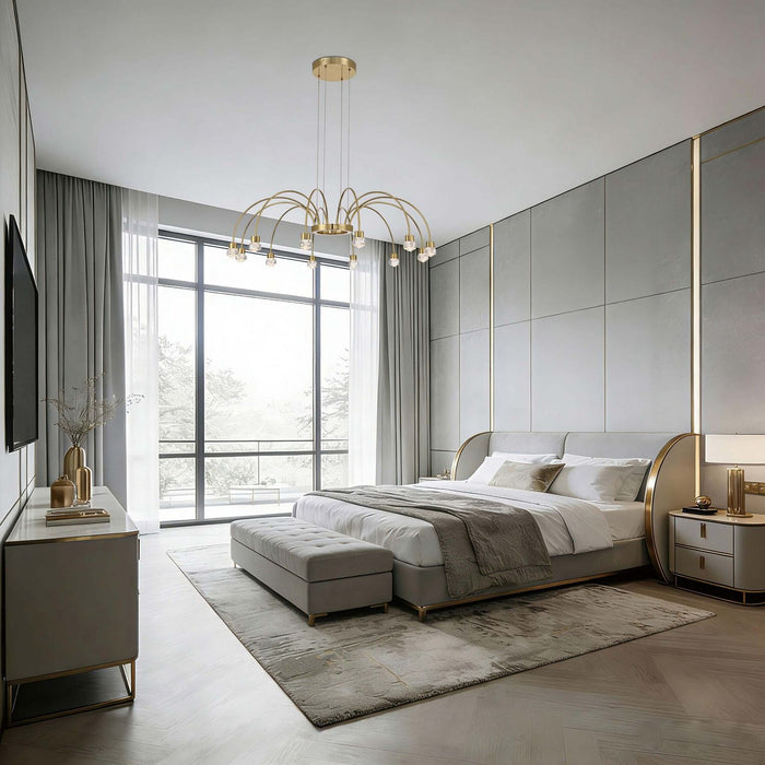 Golden - 1573-12 TG-B - LED Chandelier - Vario - Titanium Gold