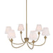 Golden - 1622-6 BCB-EHW - Six Light Chandelier - Brushed Champagne Brass