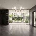 Golden - 1622-6 BCB-EHW - Six Light Chandelier - Brushed Champagne Brass