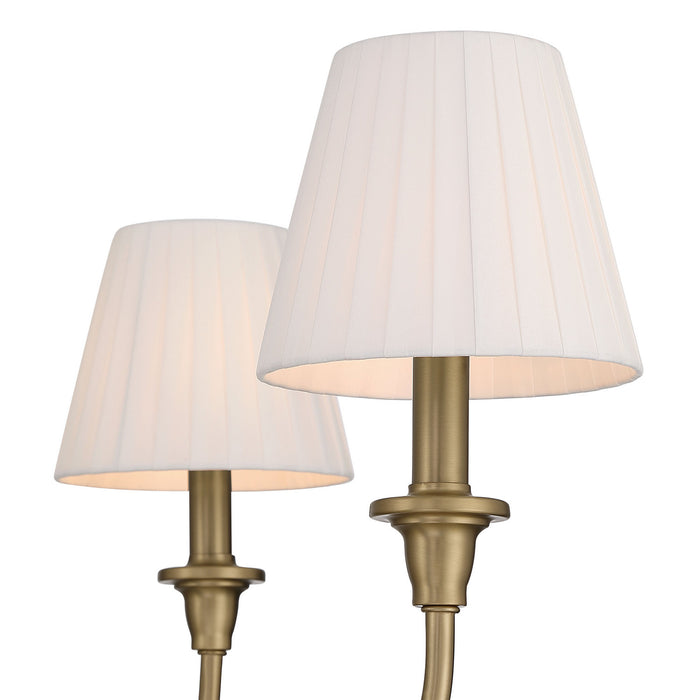 Golden - 1622-6 BCB-EPW - Six Light Chandelier - Brushed Champagne Brass