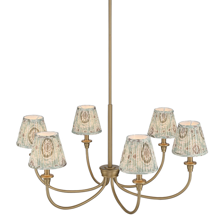Golden - 1622-6 BCB-HGA - Six Light Chandelier - Brushed Champagne Brass