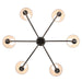 Golden - 1622-6 ORB-EPW - Six Light Chandelier - Oil Rubbed Bronze