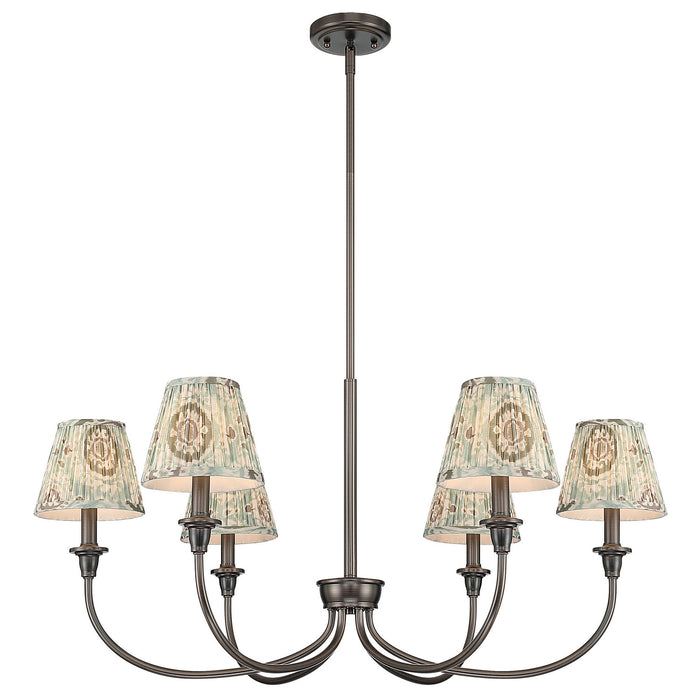 Golden - 1622-6 ORB-HGA - Six Light Chandelier - Oil Rubbed Bronze