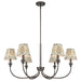 Golden - 1622-6 ORB-HGA - Six Light Chandelier - Oil Rubbed Bronze