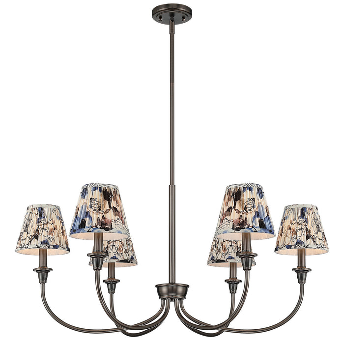 Golden - 1622-6 ORB-HGB - Six Light Chandelier - Oil Rubbed Bronze