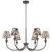 Golden - 1622-6 ORB-HGB - Six Light Chandelier - Oil Rubbed Bronze