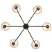 Golden - 1622-6 ORB-HGB - Six Light Chandelier - Oil Rubbed Bronze