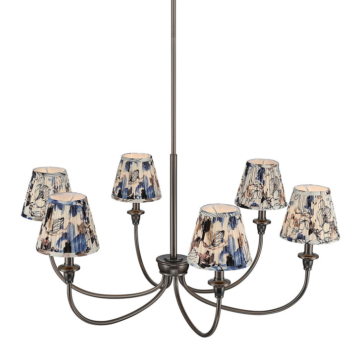 Golden - 1622-6 ORB-HGB - Six Light Chandelier - Oil Rubbed Bronze